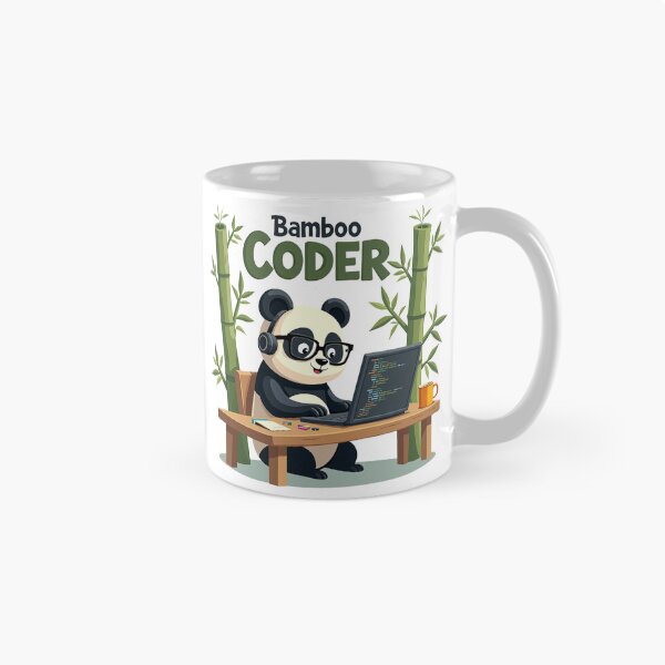 Item preview, Cute Bamboo Coder Panda designed and sold by Bulwshop.