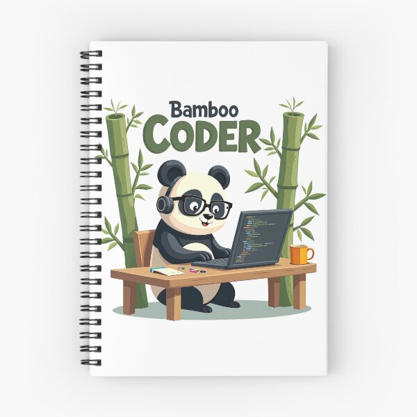Item preview, Cute Bamboo Coder Panda designed and sold by Bulwshop.