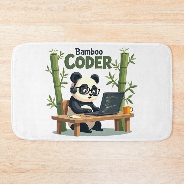 Item preview, Cute Bamboo Coder Panda designed and sold by Bulwshop.