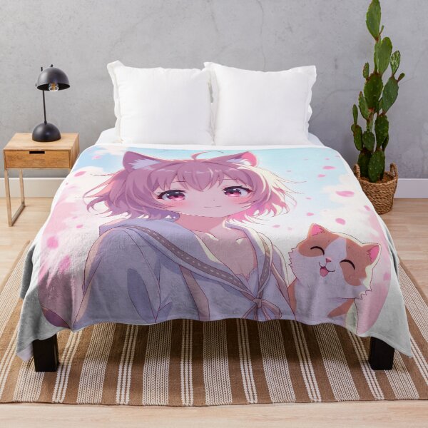 Item preview, Kawaii Cat-Ear Anime Girl designed and sold by duke818.