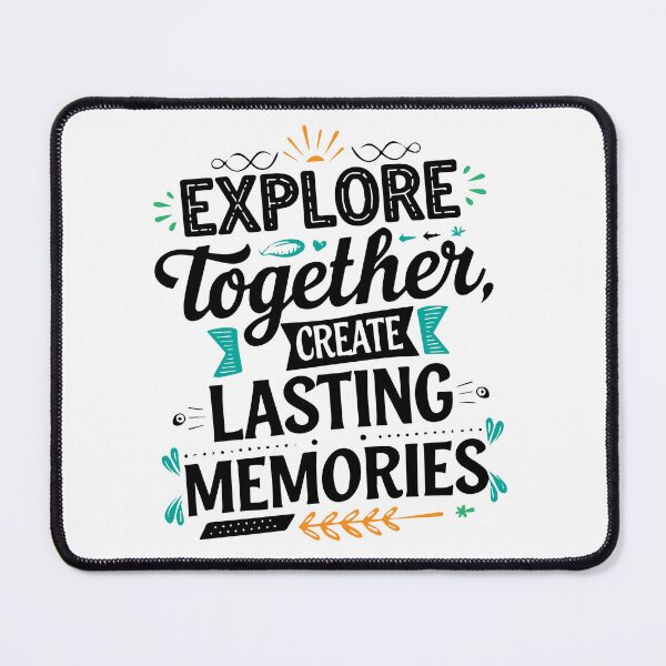 Item preview, Explore Together adevnture travel quote text art designed and sold by feel-free-store.
