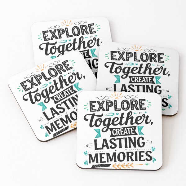 Item preview, Explore Together adevnture travel quote text art designed and sold by feel-free-store.