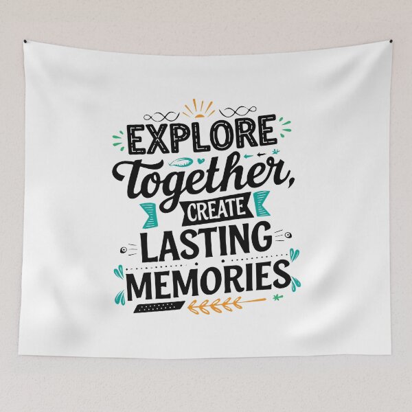 Item preview, Explore Together adevnture travel quote text art designed and sold by feel-free-store.