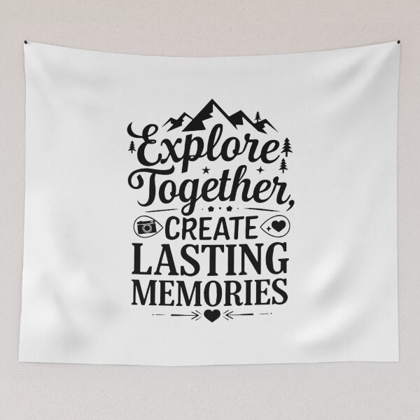 Item preview, Explore Together adevnture travel quote text art designed and sold by feel-free-store.
