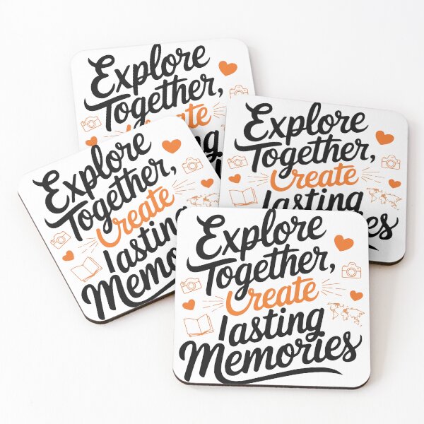 Item preview, Explore Together adevnture travel quote text art designed and sold by feel-free-store.