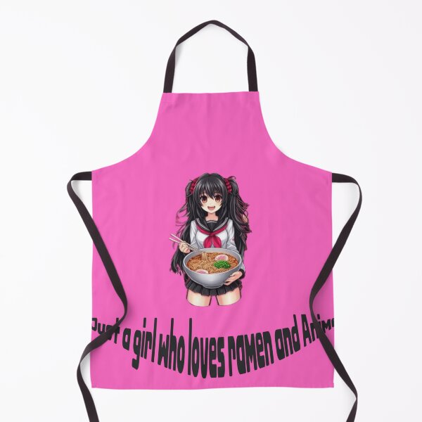 Aperçu de l'œuvre T-shirt « Juste une fille qui aime les ramen et les animes » créée et vendue par Puppy Paws.