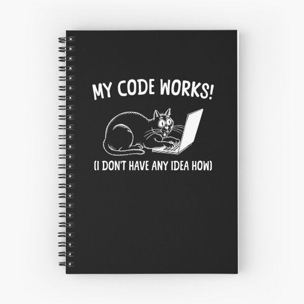 Item preview, My code works (I have no idea why) I Love Programming Cat designed and sold by Extra Rice Tees.