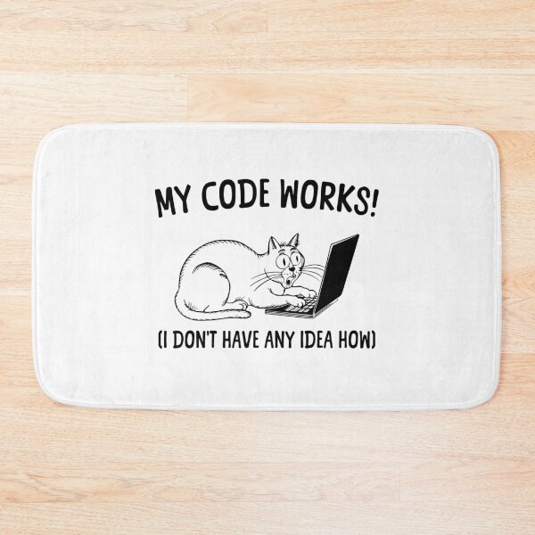 Item preview, My code works (I have no idea why) I Love Programming Cat designed and sold by Extra Rice Tees.