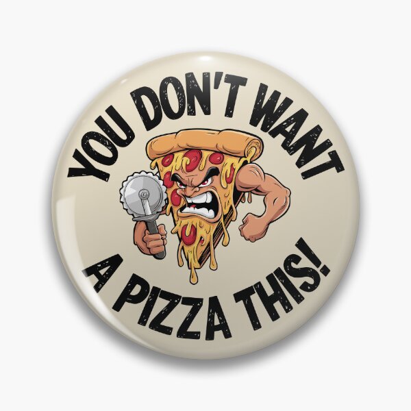 Item preview, Fierce Pizza Warrior – You Don't Want a Pizza This! designed and sold by JPees.