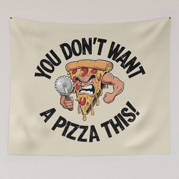 Item preview, Fierce Pizza Warrior – You Don't Want a Pizza This! designed and sold by JPees.