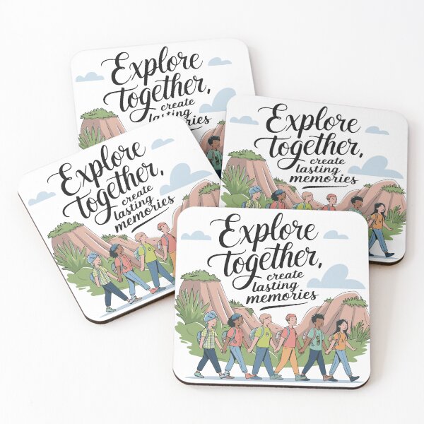 Item preview, Explore Together adevnture travel quote text art designed and sold by feel-free-store.