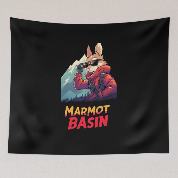 Item preview, Marmot Basin: Bold and Playful Ski Art with Retro Mountain Vibes designed and sold by tokyojeff.