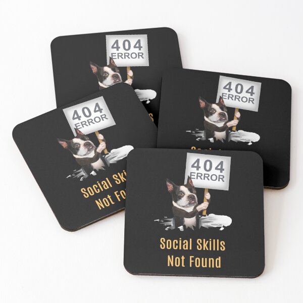 Item preview, Social Skills Not Found - Social Anxiety Introvert Funny Geek Dog designed and sold by TousheArt.