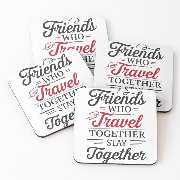Item preview, Friends Together adevnture travel quote text art designed and sold by feel-free-store.