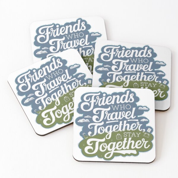 Item preview, Friends Together adevnture travel quote text art designed and sold by feel-free-store.