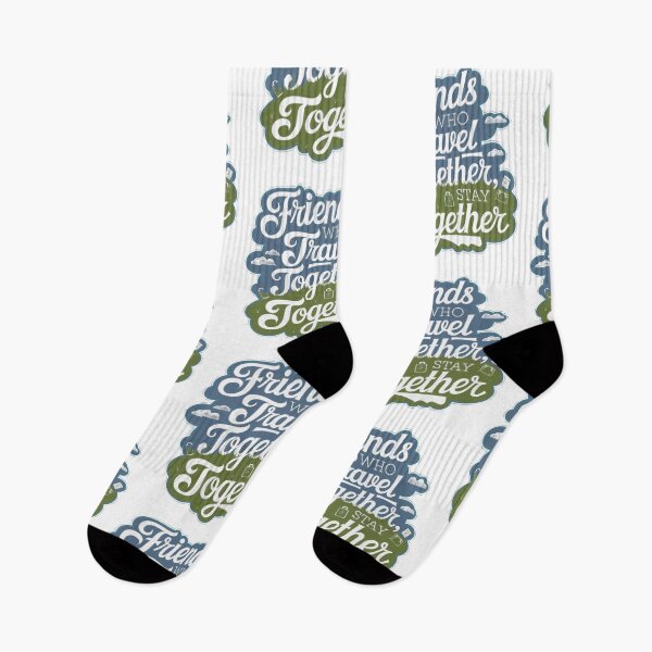Item preview, Friends Together adevnture travel quote text art designed and sold by feel-free-store.