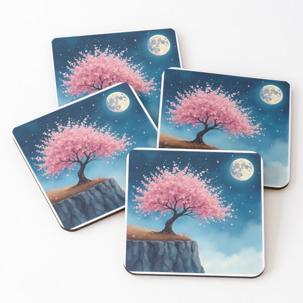 Item preview, pink floral cherry blossom tree designed and sold by SlocifieShop.