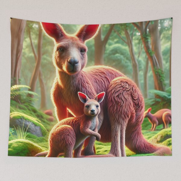 Item preview, Kangaroo  designed and sold by AwesomeDigiShop.