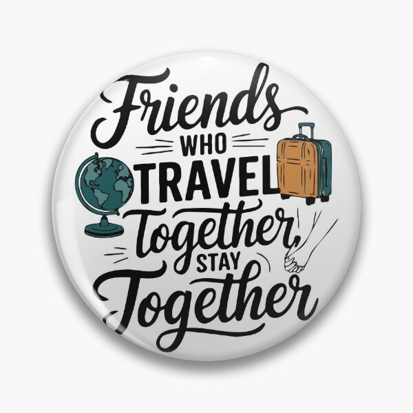 Item preview, Friends Together adevnture travel quote text art designed and sold by feel-free-store.