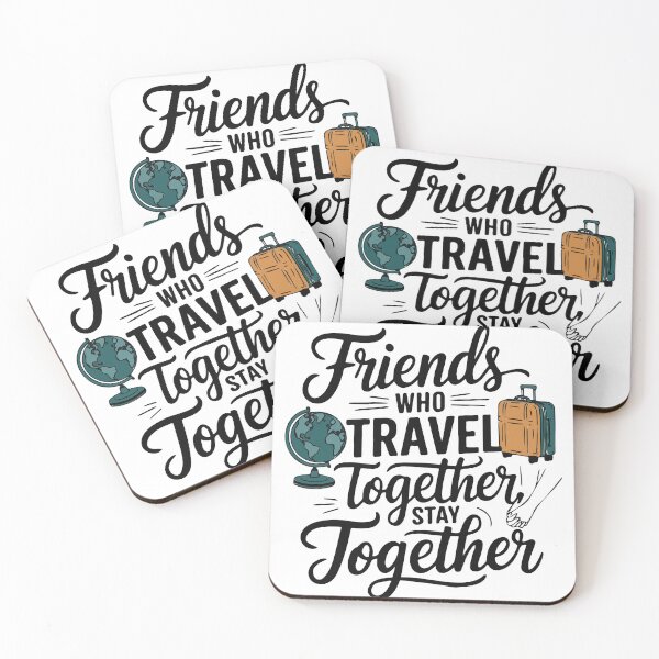 Item preview, Friends Together adevnture travel quote text art designed and sold by feel-free-store.