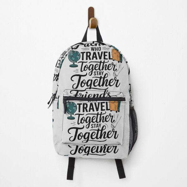 Item preview, Friends Together adevnture travel quote text art designed and sold by feel-free-store.
