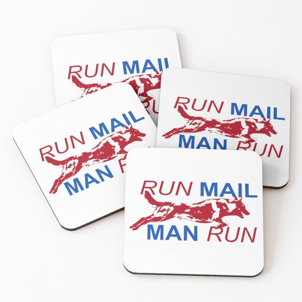 Item preview, Run Mailman Run; German Shepherd; designed and sold by StickerApe.
