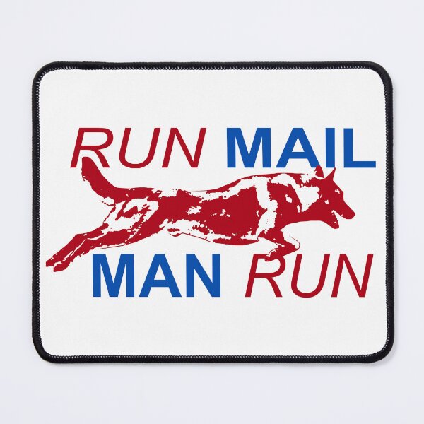 Item preview, Run Mailman Run; German Shepherd; designed and sold by StickerApe.