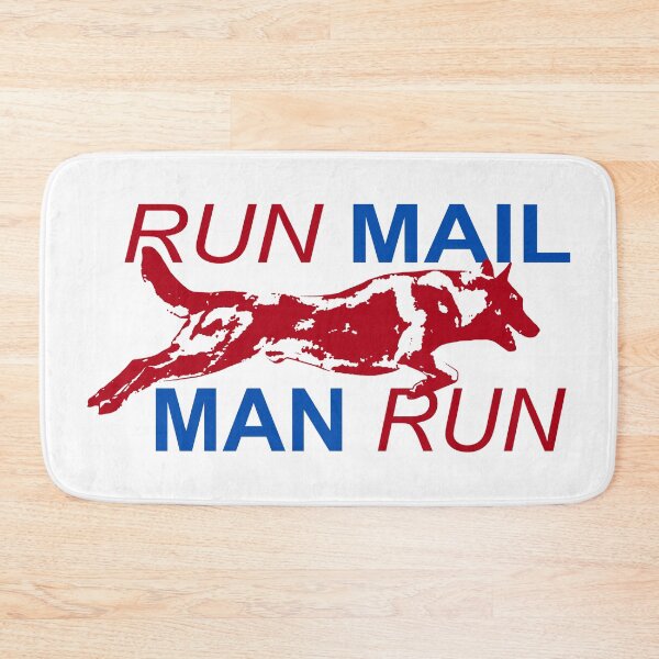 Item preview, Run Mailman Run; German Shepherd; designed and sold by StickerApe.