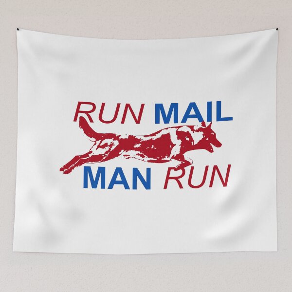 Item preview, Run Mailman Run; German Shepherd; designed and sold by StickerApe.