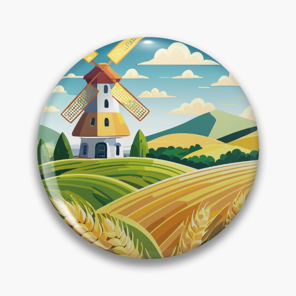 Artikelvorschau, Countryside Windmill entworfen und verkauft von BenShirtDesign.