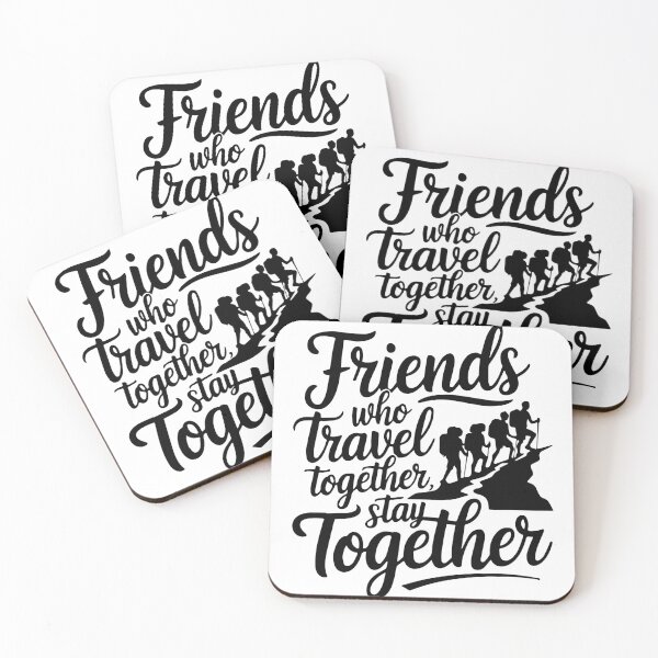Item preview, Friends Together adevnture travel quote text art designed and sold by feel-free-store.