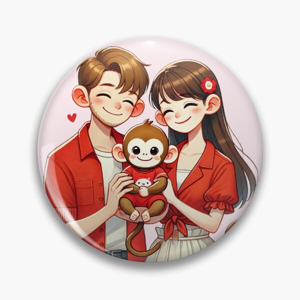 Item preview, Family of Happiness with the Little Monkey designed and sold by ArtyRed.