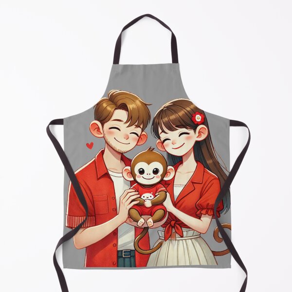 Item preview, Family of Happiness with the Little Monkey designed and sold by ArtyRed.