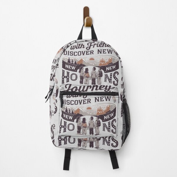 Item preview, Journey with Friends adevnture travel quote text designed and sold by feel-free-store.