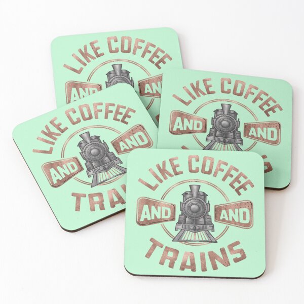 Item preview, I Like Coffee and Trains designed and sold by Aise06.