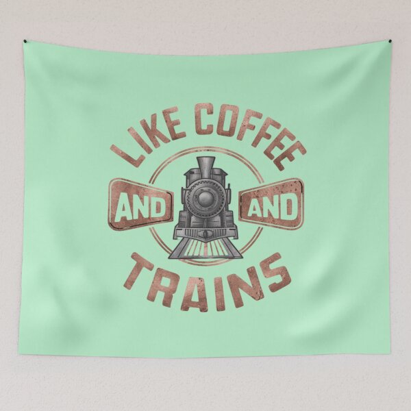 Item preview, I Like Coffee and Trains designed and sold by Aise06.