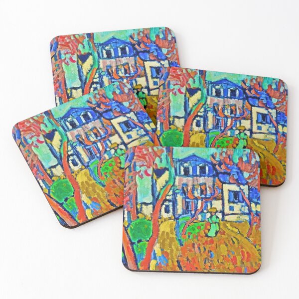 Item preview, The Blue House Maurice de Vlaminck (vibrant version. Digitally enhanced by WatermarkNZ Press designed and sold by CristalleLisa.
