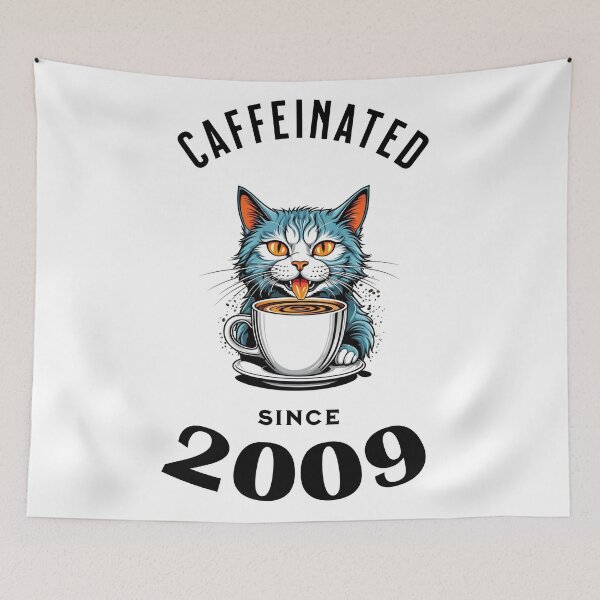Item preview, Cat Caffeinated Since 2009 designed and sold by LegendaryDesigns.
