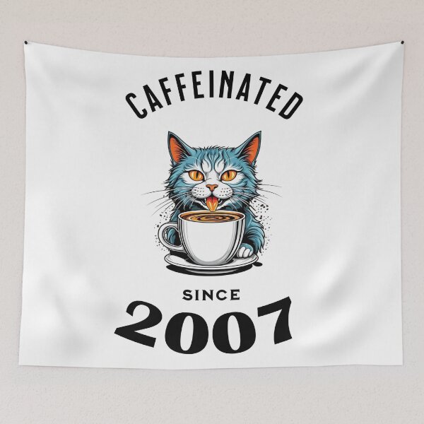 Item preview, Cat Caffeinated Since 2007 designed and sold by LegendaryDesigns.