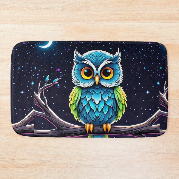 Item preview, Vibrant Owl Under Moonlit Sky – Stunning Night Wildlife designed and sold by Taans-Creation.