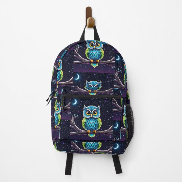 Item preview, Vibrant Owl Under Moonlit Sky – Stunning Night Wildlife designed and sold by Taans-Creation.