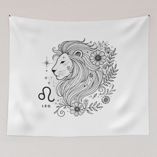 Item preview, Radiant Leo Zodiac – Bold & Mystical Boho Lion Art designed and sold by KittyKatto.