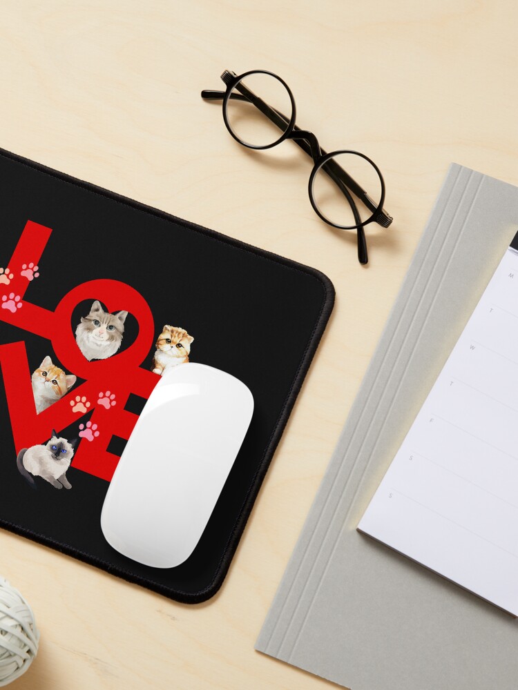 Thumbnail 3 of 5, Mouse Pad, Cute valentine sweet T-Shirt with hearts for someone special designed and sold by Teeandnat.