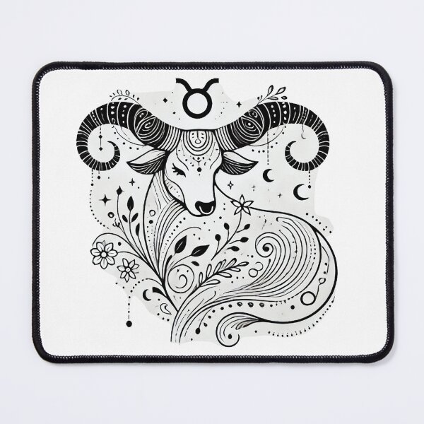 Item preview, Grounded Taurus Zodiac – Minimalist Boho Bull Art with Mystical Touch designed and sold by KittyKatto.