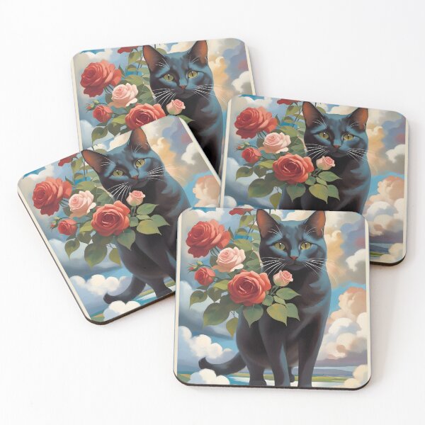 Item preview, The Black Cat, Loving Roses designed and sold by Nira Dabush.