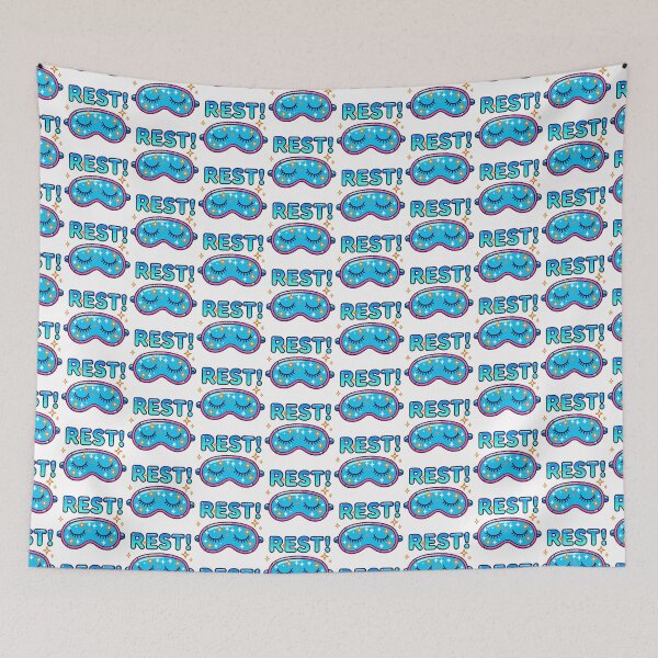 Item preview, Rest Sleep Mask Typography designed and sold by Akioos.