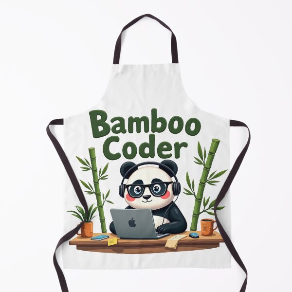 Item preview, Cute Bamboo Coder Panda designed and sold by Bulwshop.