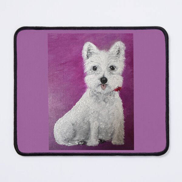 Item preview, Cute westie - digital of original acrylic painting designed and sold by zenflowcreative.