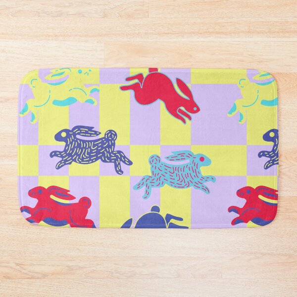 Item preview, Psychedelic rabbit, colorful graphics designed and sold by Abelievingheart.