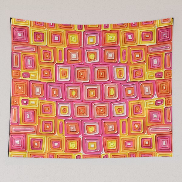 Item preview, Grid bubblegum burst  designed and sold by bekki smith.